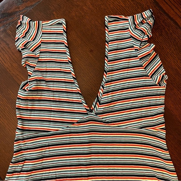 Wild Fable Junior Women's Striped summer Midi Rayon Dress size Med - Picture 8 of 8